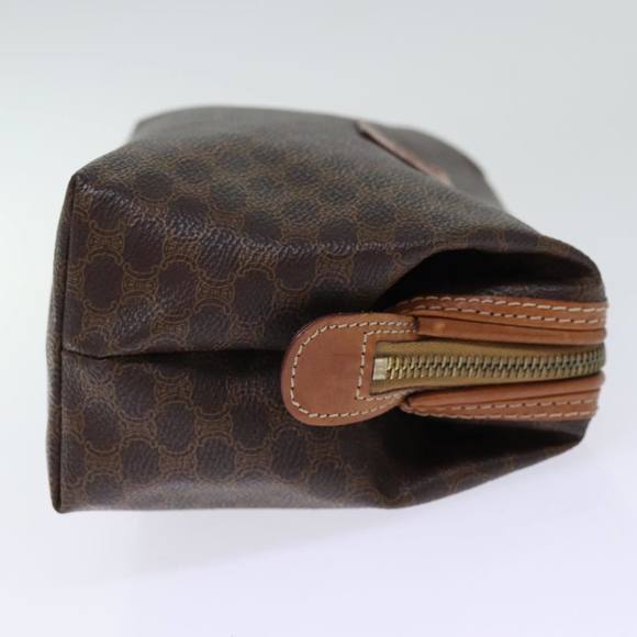 CELINE Macadam Canvas Pouch PVC Brown Auth yk12385 - Picture 4 of 16